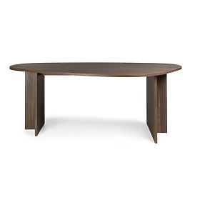 Tisch mit unregelmäßiger Platte Zeva 200 cm, Nussbaum Lincoln