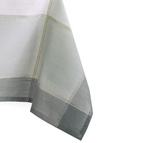 Tischdecke LAVAL Farbe Weiß glattes Motiv klassisch 140x220 ameliahome