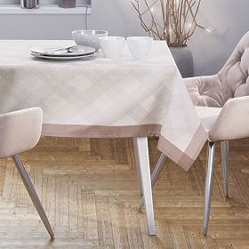 Tischdecke MILLUZA cremefarben metallisiert klassisches Motiv 140x300 ameliahome
