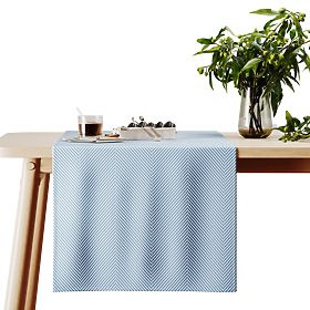 Tischläufer CLEAR Farbe Marineblau mit Boho-Muster 40x140 ameliahome