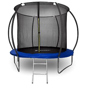 Trampolin mit Netz und Leiter HENZEN 244 cm blau FT 8