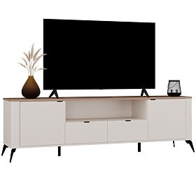 TV-Schrank CORDOBA 2S2S Kaschmir Beige Eiche Castello TV-Schrank mit 2 Schubladen