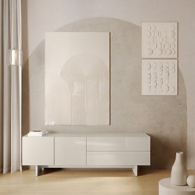 TV-Schrank Glim, kaschmirfarben, glänzend