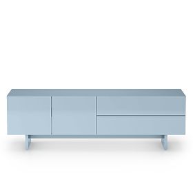 TV-Schrank Glim, rauchblau, glänzend