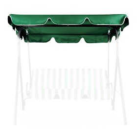 Überdachung für Schaukel 200 x 120 cm wasserabweisender Bezug grün ModernHome