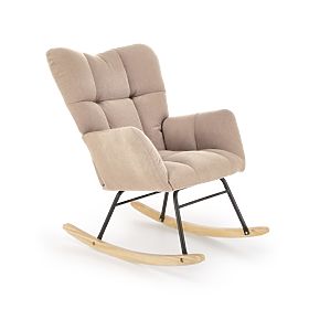 VASCO Schaukelstuhl – Beige, Halmar