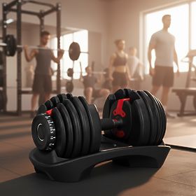 Verstellbare Gusseisenhantel mit Ständer Belastung 2,5-24 kg ModernHome