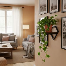 Wandblumenständer hängendes Regal für Blumen Dekoration Loft Diamant ModernHome, MODERNHOME