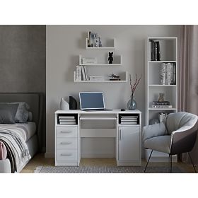 Wandregal-Set MOBI 3P WEISS