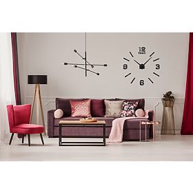 Wanduhr Diy BAST 3D schwarz