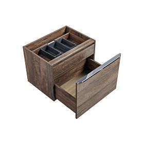 Waschtischunterschrank 60 cm 2 Schubladen