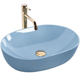 Zeitloses Waschbecken Rea LISA L.BLUE SHINY, Rea